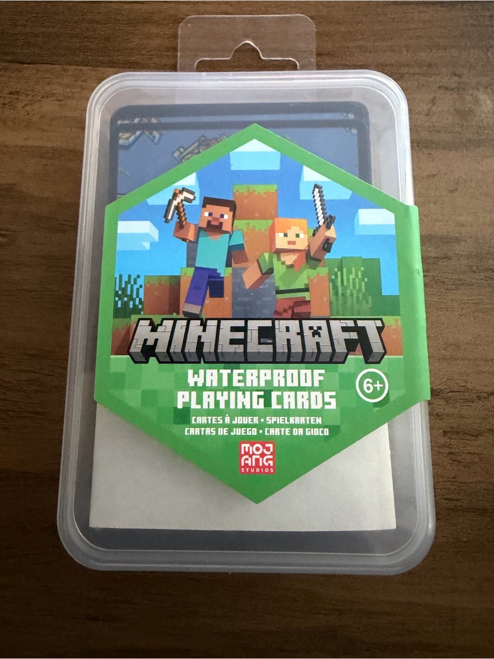 Minecraft Waterproof Playing Cards - Green